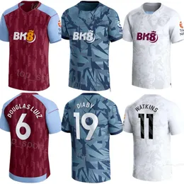 Club Team 23 24 Futebol Aston Villas Jerseys 11 WATKINS 6 LUIZ 2 CASH 19 DIABY 24 DURAN 31 BAILEY 7 McGINN 4 KONSA 12 DIGNE 14 PAU 44 KAMARA 8 TIELEMANS Camisa de Futebol Kits