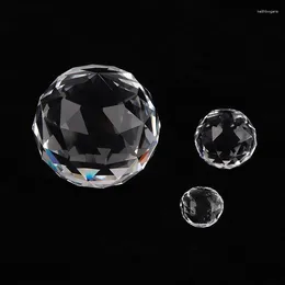 Ljuskrona kristall 15/25/50mm Clear Hanging Ball Glass Prism Sun Cather Faceted Balls For Chandeliers Part Home Wedding Light Decoration