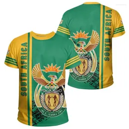 Homens camisetas South African Springbok T-shirt exclusivo estilo zero roupas zona casual impressão rua