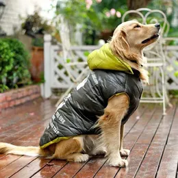Hundkläder för stora hund vinterkläder husdjurskläder stora kläder kappa högkvalitativ husdjursprodukt down jacka bomull vadderad kappa 1 st/parti 231023