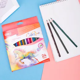 Ручки для рисования Deli 12182436 Цветные карандаши Профессиональный масляный цветной карандаш в китайском стиле для рисования Студенческие товары для творчества Детская живопись 231023
