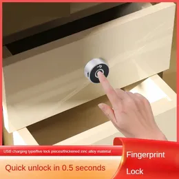 Smart Lock Smart FingerPrint Drawer Lock Office File Cabinet Door Locker Liten Anti-PoF Safe Lock Drawer Security Pänglås Tillbehör 231023