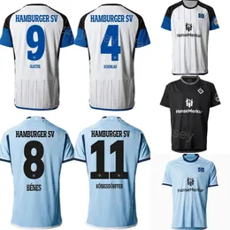 2023-24 Club Hamburger SV 27 Dompe Soccer Jersey 28 Muheim 14 Reis 3 Heyer 22 Van Der BROMP 23 Meffert 5 Hadzikadunic 8 Benes 9 Glatzel 18 Jatta Football Shirt Kits FC