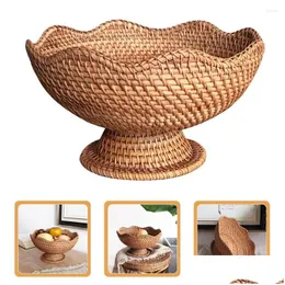 Dishes Plates Pastry Organizer Baskets Shees Desktop Organizing Key Bowl Entryway Table Round Shape Storage Drop Delivery Home Gard Otqd4