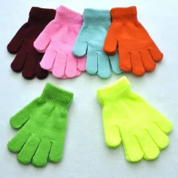 Kids Gloves Full Fingers Knitted Gloves Warm Mitten Winter Favor for Little Boys and Girls factory outlet