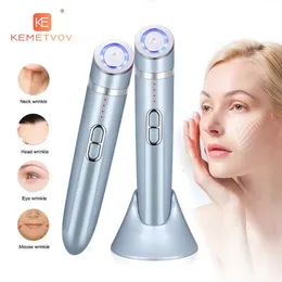 Ansiktsvårdsenheter Eye Beauty Massage Machine RF Anti Aging Fine Line Wrinkle Removal Skincare Vibration Massager 231024