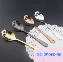 Simple Sugar Skull Tea Spoon Suck Stainless Coffee Spoons Dessert Spoon Ice Cream Tableware Colher Kitchen Accessories 100PCS
