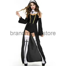 Theme Costume Halloween Costume Adult Women's Black Reverend Mother Sister Costume Role Playing Costume 71059 J231024