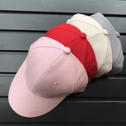 Boll Caps Myzoper 2023 Solid Color Unisex Cotton Baseble Baseball Cap Justerbar Spring Autumn Simple Tide Adult Hip Hop Hat