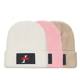 Hats for Men Designer Beanie Winter Angora Knitted Woolen Hat Mixed with Wool Head Womens Cap