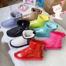 2023 new fashion Snow Boots Clear Shoes Satin Boot Women Classic mini ll Winter Designer Womens Fur Furry Ankle Booties Ankle Knee Short 8 color
