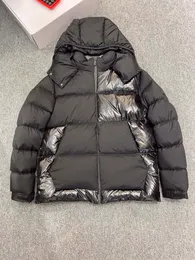 23SS 새로운 다운 재킷 뒷면에 인쇄 된 다운 재킷, 푹신한 짧은 겨울 재킷 크기 1-5