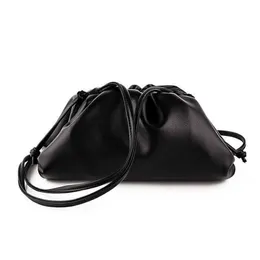 Designer BottegassVenetas Pouch Chain Genuine Leather 2019 Hot selling Xiaojing Laojiang Handheld Cloud Solid Color Top Layer Soft Leather Pleated Dumpling Si