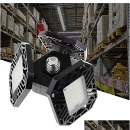 Garage Lights 60W LED-taklampor Shop med justerbara MTI-positionspaneler E26/E27 85-265V Vit droppleverans