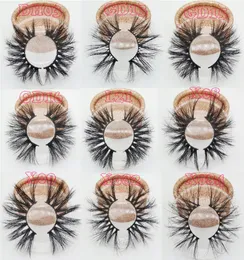 Real 3D Mink eyelashes 25mm long lashes long lashes with Custom Packaging Boxes private logo logo lashes2443484