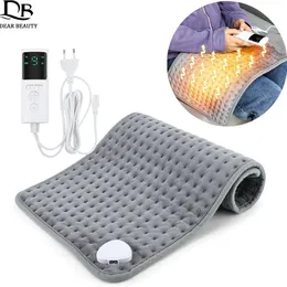 Cobertor elétrico 30 * 59cm Almofada de aquecimento elétrico à prova d'água Aquecedor de inverno Abdômen Ombros Alívio da dor nas costas Cobertor de fisioterapia Tapete quente Sofá-cama 231024