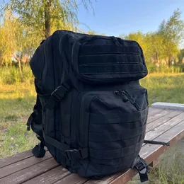 Utomhusväskor Lawaia Militära ryggsäckar 45L stor kapacitet Man Army Tactical Rackpacks Pack för vandringsläge för jakt på jakt på väskan 231024
