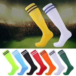 スポーツソックス高品質のサッカーサッカーソックメンキッズボーイズスポーツロングタオル靴