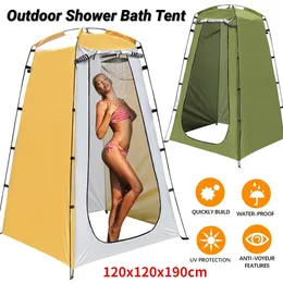 Tents and Shelters Portable Outdoor Tent Shower Bath Changing Fitting Room Camping Tent Shelter Waterproof UV Protection Beach Privacy Toilet Tent 231024