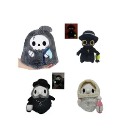 Cross border sales of plague Doctor skull death plush Plague Crow Halloween glow-in-the-dark doll