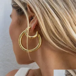 Hoop Huggie Gold Farbe Kreis Nicht Piercing Ohrringe Gefälschte Knorpel Piercing Ohr Clip Für Frauen Schmuck Drop Lieferung Dhgarden Otknc