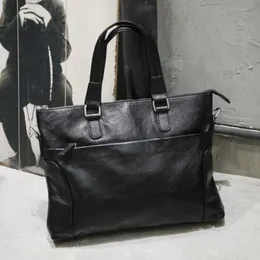 Aktentasche, Herrentasche, Business-Handtasche, Herrentrend, neue lässige und einfache Umhängetasche aus Leder mit einer Schulter, koreanische Version 231015