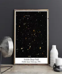 Obrazy Hubble Deep Field Telescope Po Plakat Słynny Space Abstract Canvas Malowanie Zdjęcia ścienne do salonu Decor Home Decor2532827