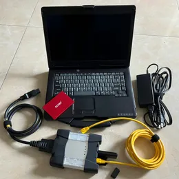 For BMW ICOM Next USB Wifi Auto Diagnostic Programming Tool A2 with Second hand USED Computer CF53 I5 8g Toughbook Laptop 1TB HDD SSD v09.2023 Soft/ware READY to Work