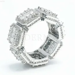 고급 우아한 절묘한 절묘한 수제 Moissanite Jewelry Hip Hop Party 925 Silver Ring Men 's Ring