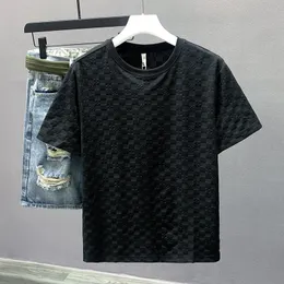 Designer Fashion Top High Quality Business Clothing broderad krage detaljer Kort ärmskjorta Mens Tee M4XL