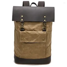 Okul çantaları büyük kapasiteli sırt çantası pografi çantası retro slr kamera su geçirmez tuval