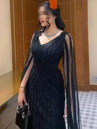 Partykleider Linyang Schwarz V-Ausschnitt Abendkleid Kragen Elegant Formal Abend Lange Pailletten Für Frauen 2023