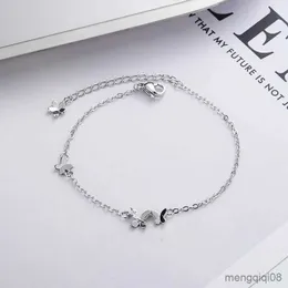 Armreif VENTFILLE Sterling Silber Diamantbesetztes Armband Damenmode Temperament Blume Verstellbares Armband R231025