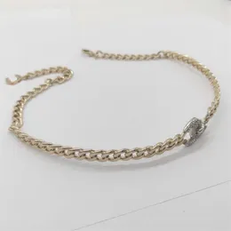2023 Luxury Quality Charm Opened Bangle Pendant Necklace Choker med diamant i två färger pläterade har lådestämpel PS7443B260J
