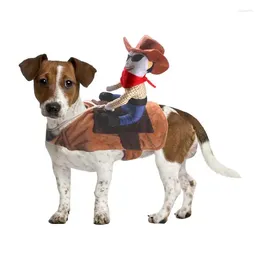Hundkläder Cowboy Rider Costume Funny Halloween Dogs Costumes | Husdjurstillbehör för Po Props Festival Parade Travel