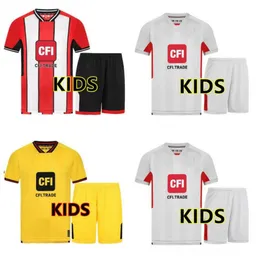 2023 24 SHEFFIELD casa lontano terza maglie da calcio per bambini Promozione Kit Sander Berge UNITED John Egan Rhian Brewster Anel Ahmedhodzic Oliver maglia da calcio