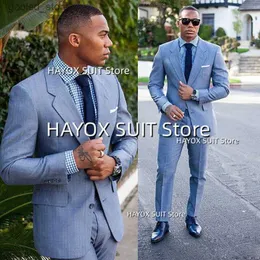 Erkekler Suits Blazers Erkekler Takımlar 2 Parça Slim Fit Single Breaded Noktalı Kavan Ceket Pantolon İş Resmi Ofis Düğün Damat Balo Balo Smokin Blazer SE Q231025