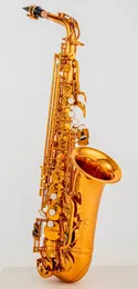 Wysokie alto eB melodia saksofon NOWOŚĆ Mosiężne Rose Rose Gold Music Instrument E-Flat Sax z akcesoriami obudowy