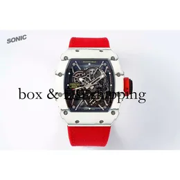 BBR Herren-Mechanische Uhr Richa Milles Soinc Rm35-01 Vollautomatisches Band Schweizer Uhrwerk Armbanduhr Super Duplicate Flywheel Carbon873 Montres de Luxe
