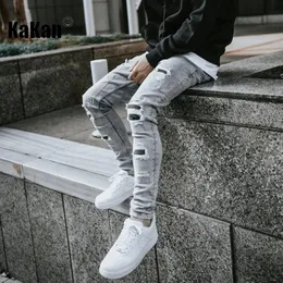 Men s Hoodies Sweatshirts Kakan Skinny Jeans with Holes Patch In Europe and America K016 MGDD38 231025