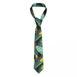 Bow Ties Casual Arrowhead Skinny Colorful Frogs and Palm Leaf Slips Slim Tie For Men Man Accessories Simplicity Party Formal