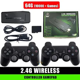 Game Controllers Joysticks Video Game Console 2.4G Double Wireless Controller Game Stick 4K 10000 Games 64 32 GB Retro Games for PS1/GBA Boy Christmas Gift 231024