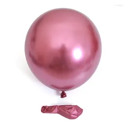 Decoração de festa 10pcs 12 polegadas engrossado perolado metálico balão de látex feriado casamento aniversário atacado