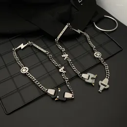 Link Bracelets 1017 ALYX 9SM CUBIX MINI NECKLACE 2023 NECKLACES High Quality Iconic Roller Buckle Men Women