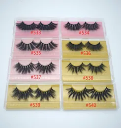 5D 2025mm 3D Mink Eyelashes 8 Styles Eye Makeup Mink False Lashes mjuka naturliga tjocka falska ögonfransar 3D Eye Lashes Extension Beaut3660225