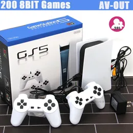 Controladores de jogo Joysticks Game Station 5 Console de videogame com 200 jogos clássicos 8 bits GS5 TV Consola Retro USB Wired Handheld Game Player Saída AV 231024