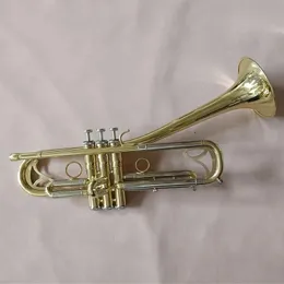 Sıcak Satış Kalitesi BB Trompet B Düz Pirinç Gümüş Kaplama Profesyonel Trompet Müzik Aletleri Deri Kılıf 00