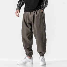 Herrbyxor 2023 män koreansk stil casual mens mode svart hip hop streetwear plus storlek 5xl byxor manlig överdimensionerad harem