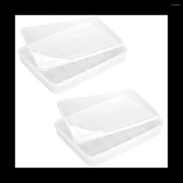 Storage Bottles Perfect Deviled Eggs With Ease 2 Clear Egg Containers Lid Hold 48 Easy Carry Dishwasher Safe Carrier Stackable