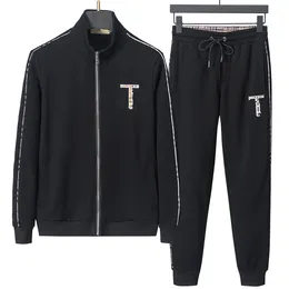 Projektant Autumn and Winter Designer Fashion Mens TrackSuits Długie rękawe wyprzedzenie Jogging Street Ladies Suit Hip-Hop Cotton Casual Wear Wysokiej jakości sport TT